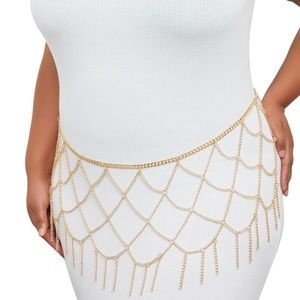 Chain Metallic Plus Size Belt
